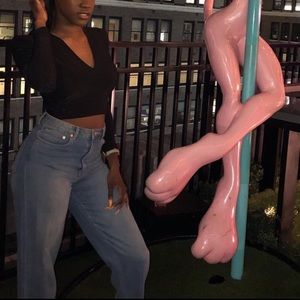 Boohoo v-neck blouse